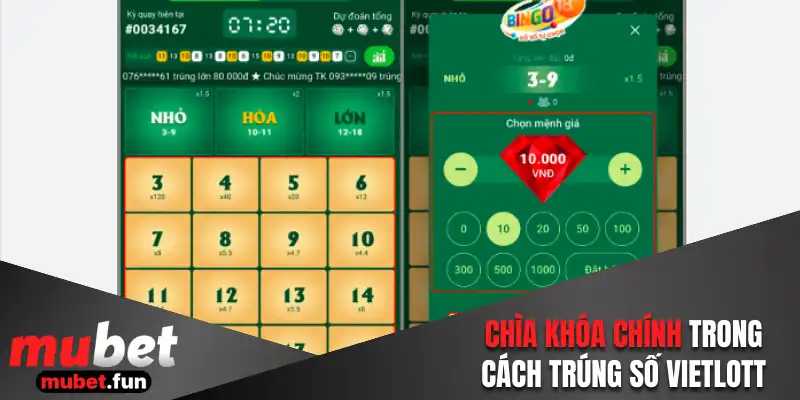 Chìa khóa chính trong cách trúng số vietlott